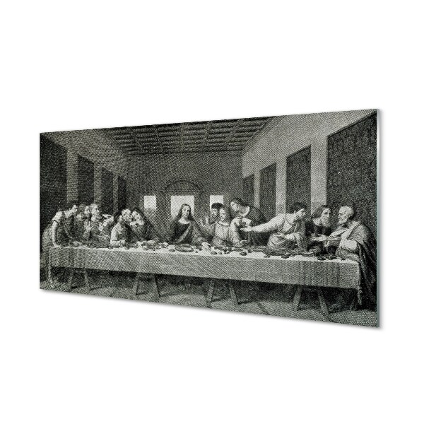 Tableau imprimé sur verre Art dernier repas