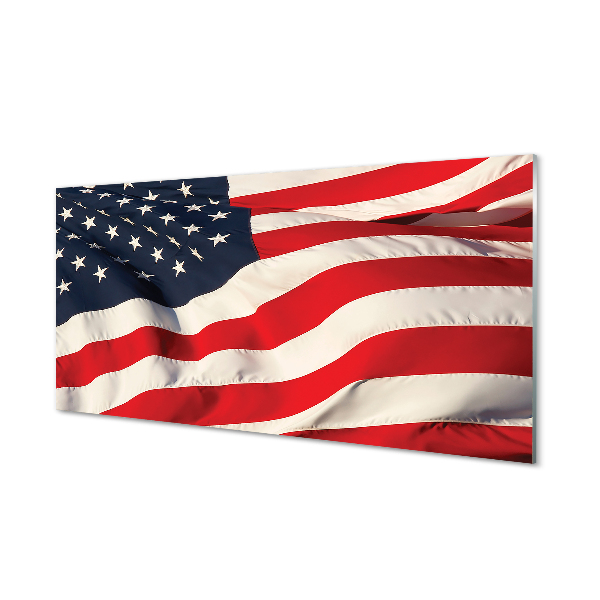 Tableau verre imprimé Etats-unis flag