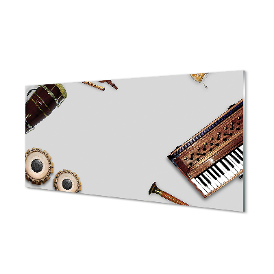 Tableau en verre Instruments