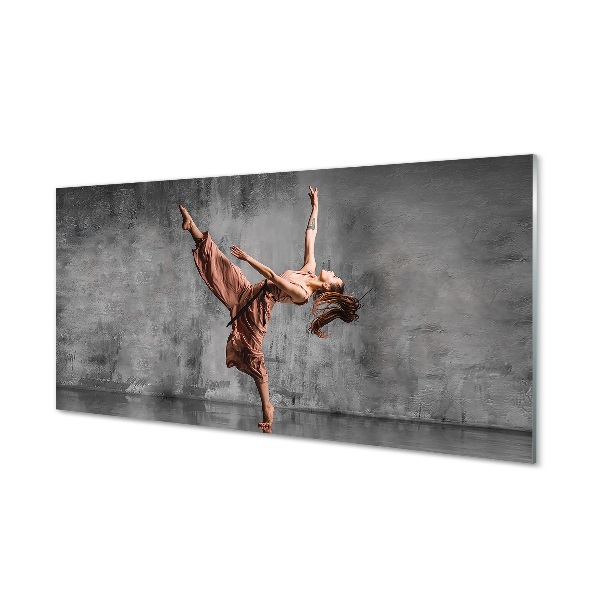 Tableau sur verre Danse cheveux longs femme