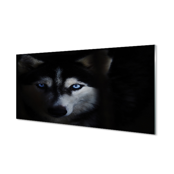 Tableau sur verre Yeux de loup