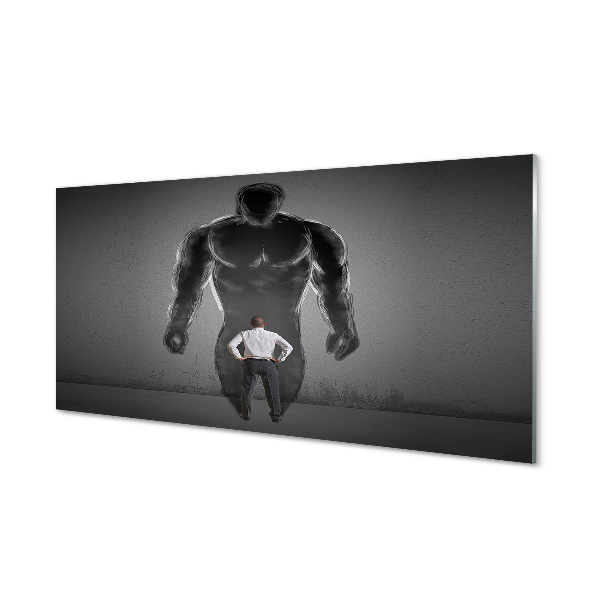 Tableau en verre Muscles homme