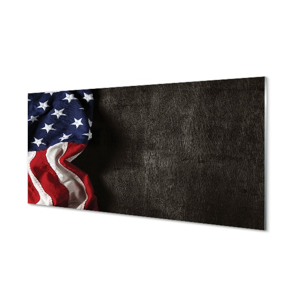 Tableau verre imprimé Etats-unis flag