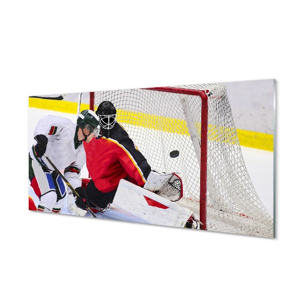 Tableau photo sur verre Le hockey passerelle