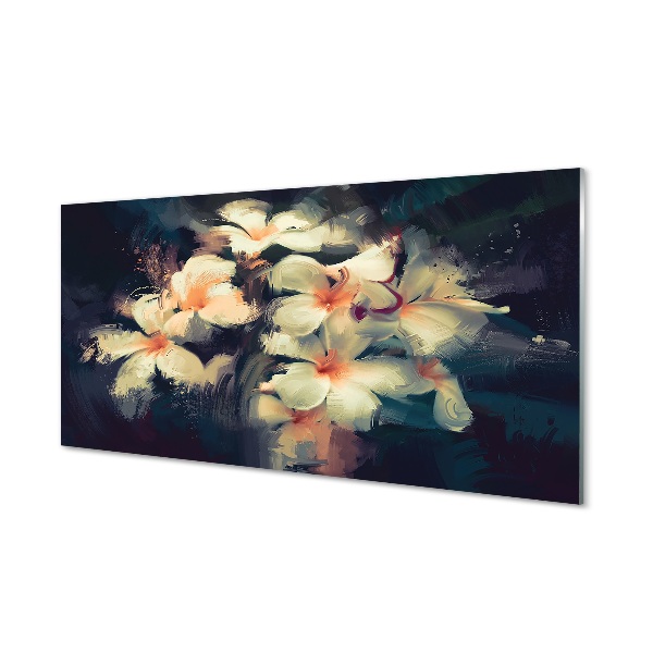 Tableau sur verre Image de fleurs