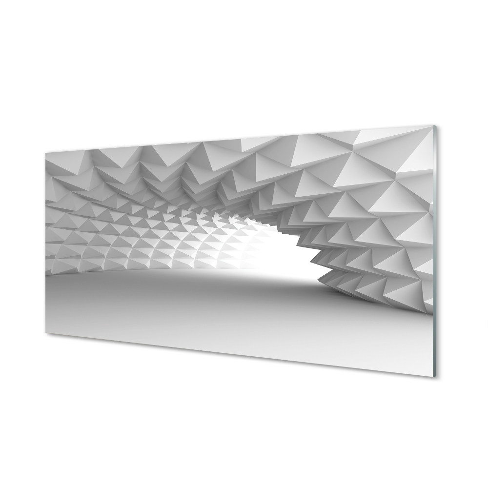 Tableau sur verre Le tunnel des cônes
