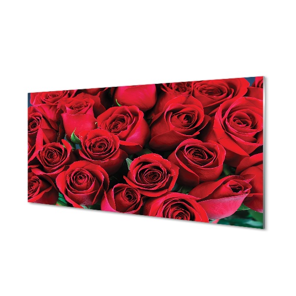 Tableau photo sur verre Des roses