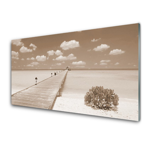 Tableau photo sur verre Vue du pont de l'océan