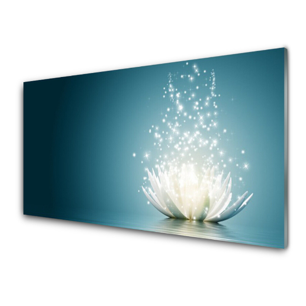 Tableau sur verre Plante de fleurs de lotus