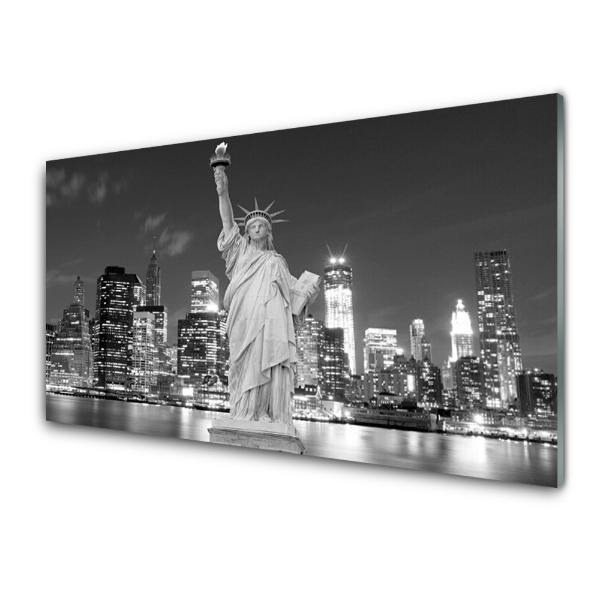 Tableau imprimé sur verre Statue de la Liberté New York