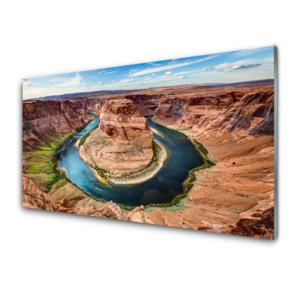 Tableau en verre Paysage de la rivière Grand Canyon