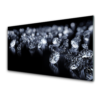 Tableau en verre Diamants Art
