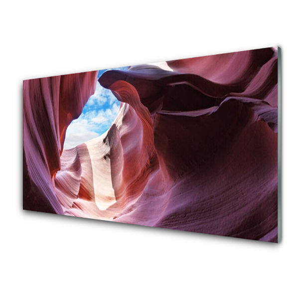 Tableau sur verre Rocher du Canyon