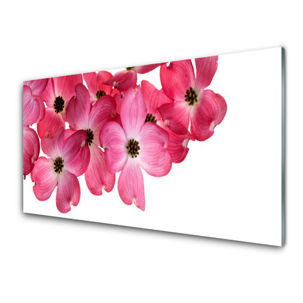 Tableau verre imprimé Fleurs roses