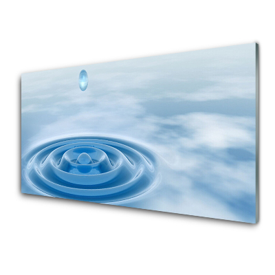 Tableau photo sur verre Goutte d'eau