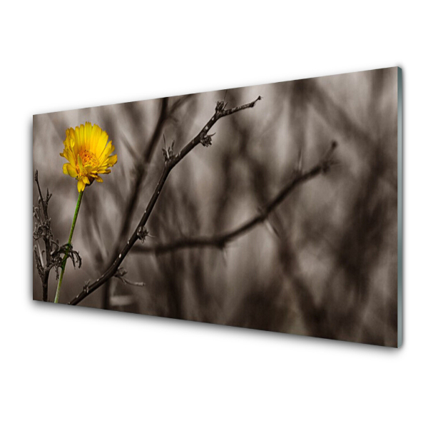 Tableau en verre Branches Fleur