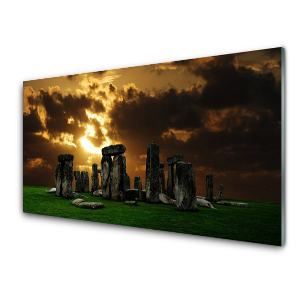 Tableau sur verre Panorama de Stonehenge