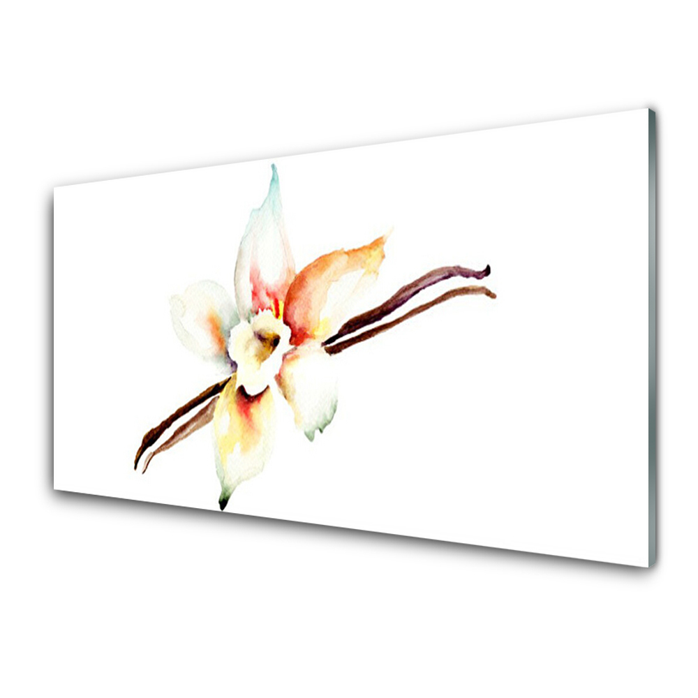 Tableau verre imprimé Fleur de vanille