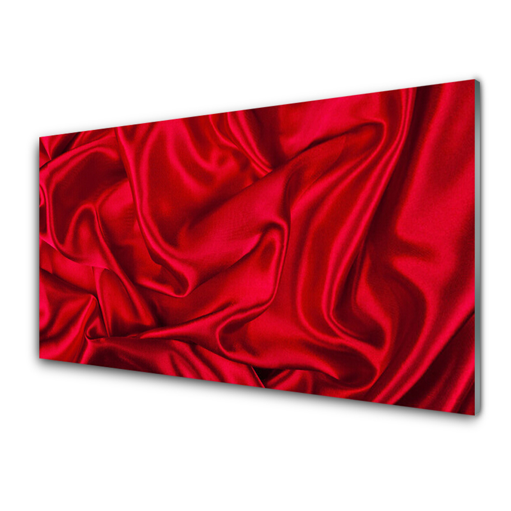 Tableau en verre Cachemire rouge