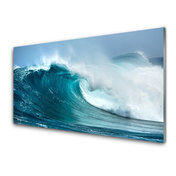 Tableau photo sur verre Vagues Mer Océan