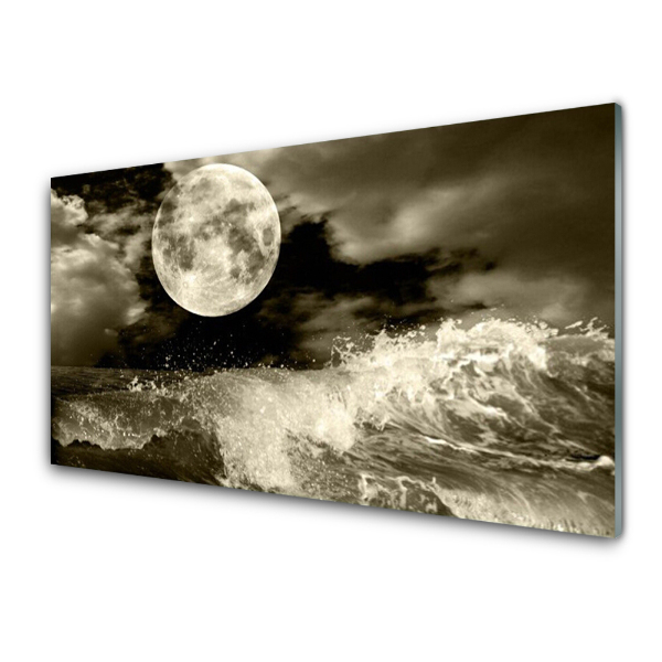 Tableau photo sur verre Paysage de pleine lune