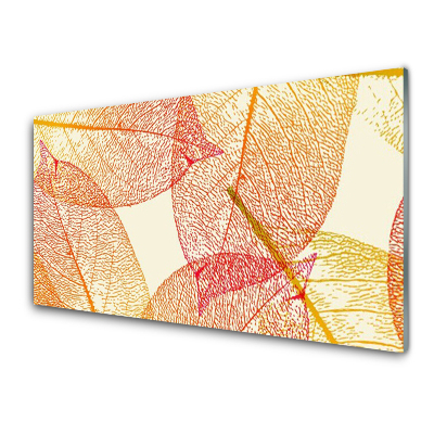 Tableau verre imprimé Feuilles transparentes