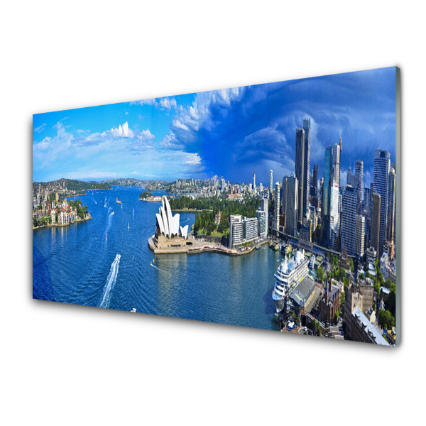 Tableau photo sur verre Gratte-ciel de Sea City