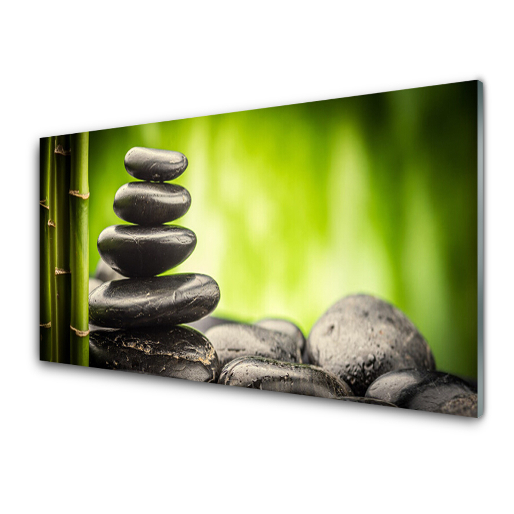 Tableau imprimé sur verre Tour de pierres zen Art