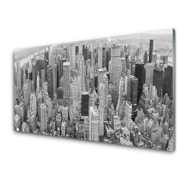 Tableau verre imprimé Paysage urbain gris