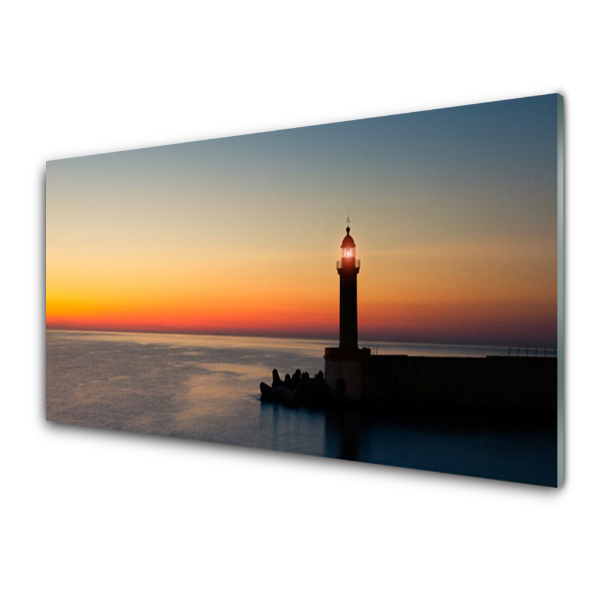 Tableau photo sur verre Vue du phare