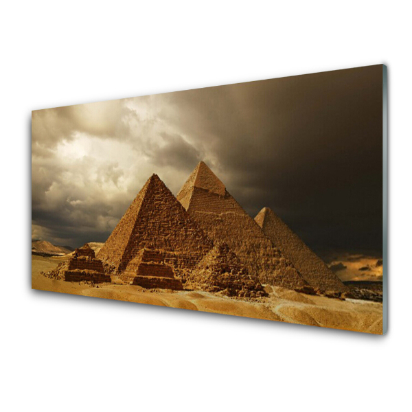 Tableau imprimé sur verre Pyramides de Gizeh