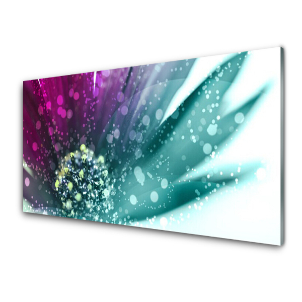 Tableau en verre Fleur abstraite