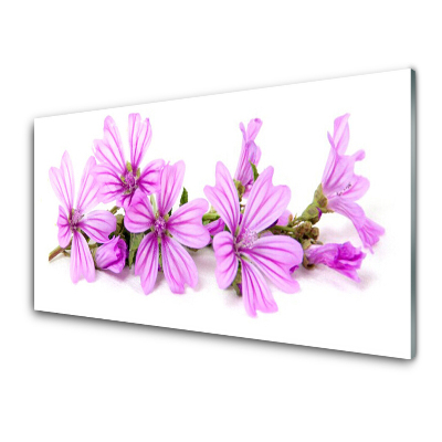 Tableau imprimé sur verre Fleurs roses