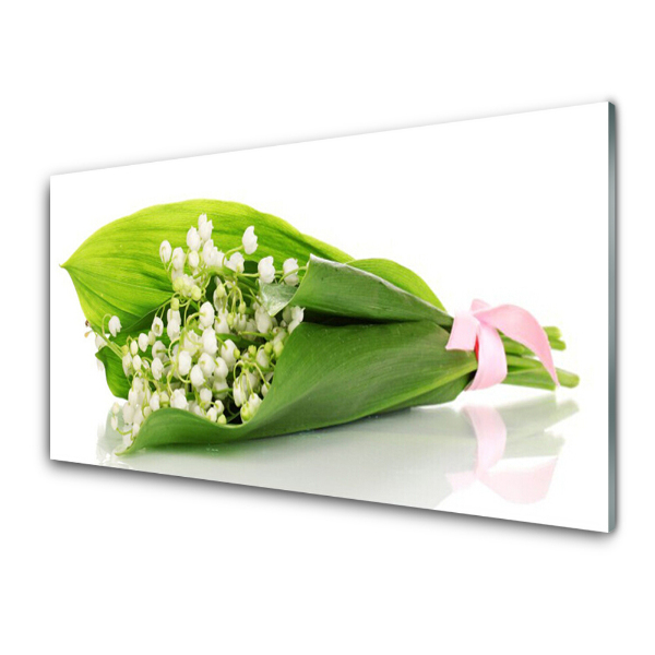 Tableau verre imprimé Bouquet de muguet