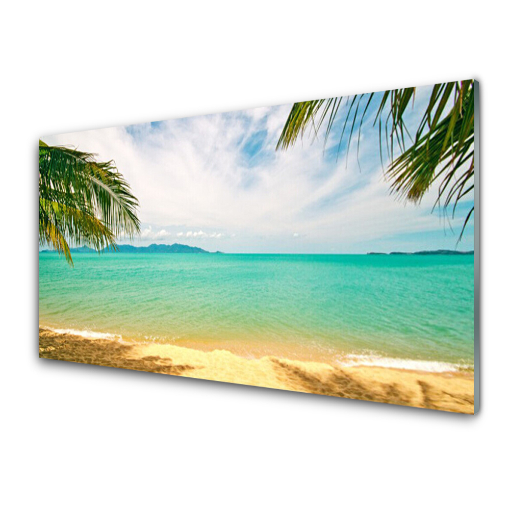 Tableau en verre Mer turquoise