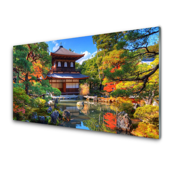 Tableau photo sur verre Jardin japonais Architecture