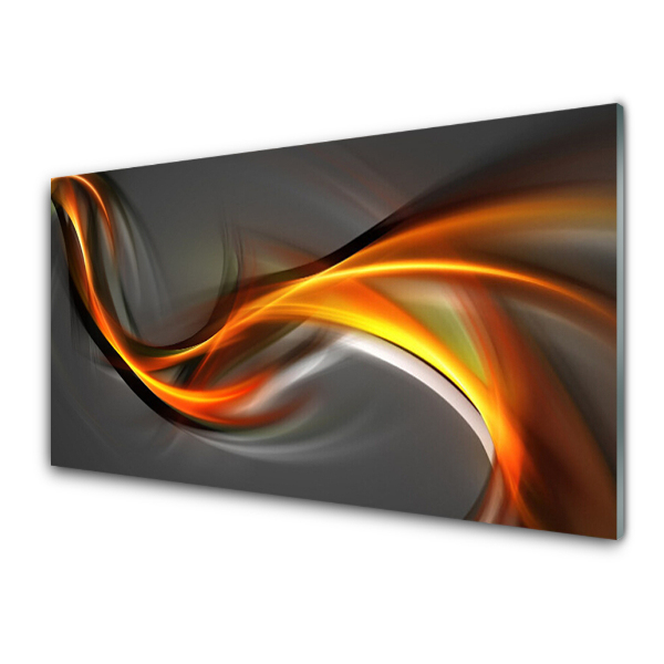 Tableau photo sur verre Abstraction flamboyante