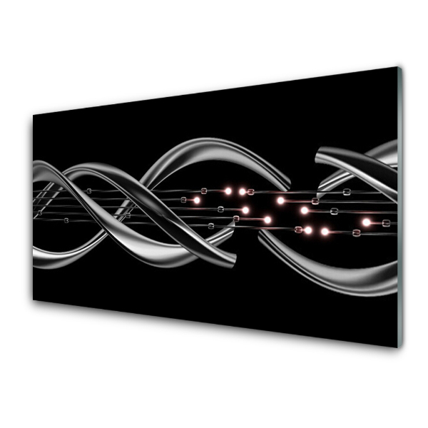 Tableau photo sur verre Spirale d'acier abstraite