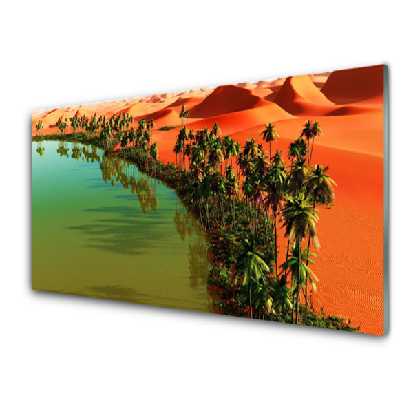 Tableau photo sur verre Dunes de palmiers de mer