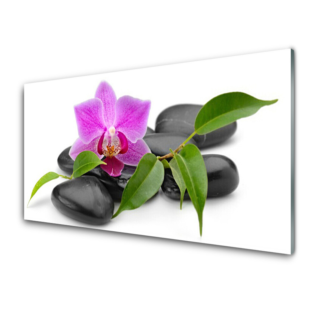 Tableau verre imprimé Fleur Orchidée Art