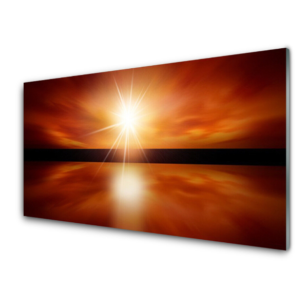 Tableau photo sur verre Rayons de soleil abstraits