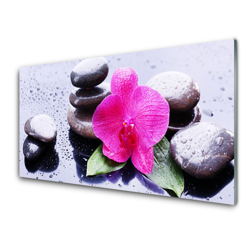 Tableau verre imprimé Fleur d'orchidée Art