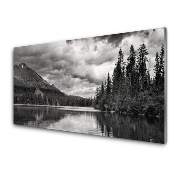 Tableau en verre Rose lavande