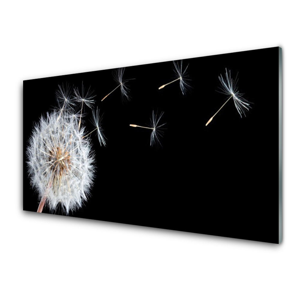 Tableau en verre Souffleur sur fond noir