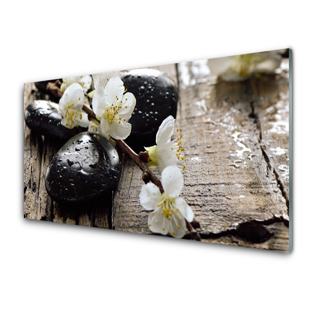 Tableau en verre Fleurs de pommier