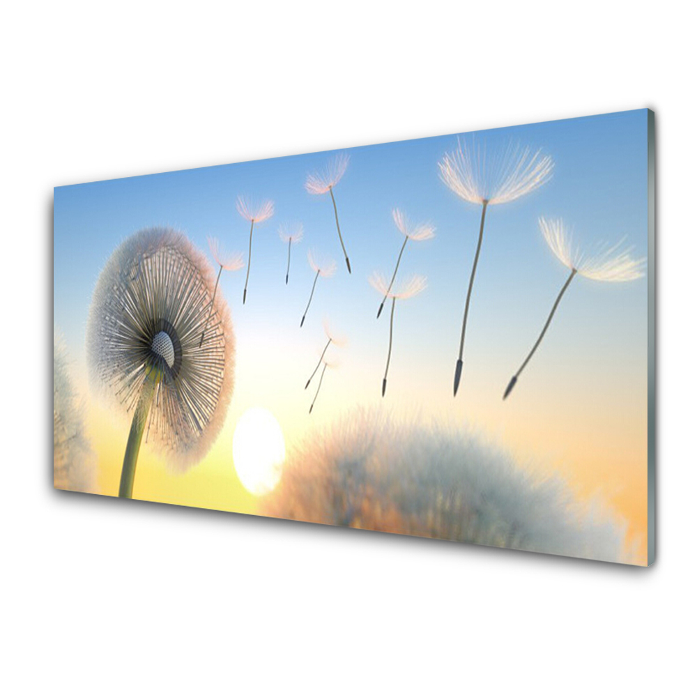 Tableau verre imprimé Graine de souffleur peinte