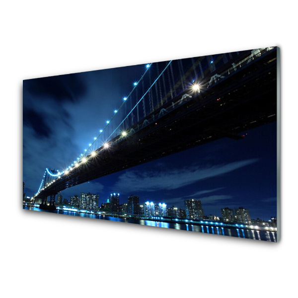 Tableau en verre Ciel bleu foncé de Bridge City