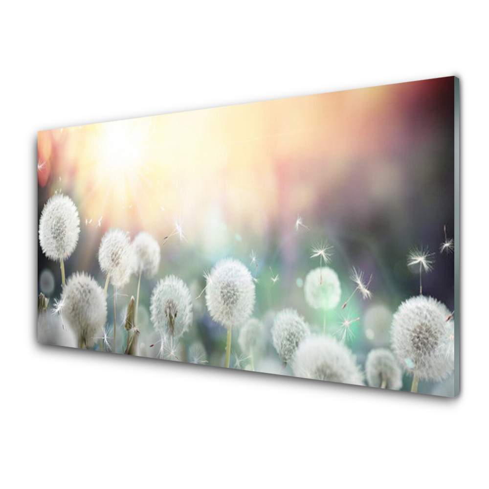 Tableau verre imprimé Souffleurs sur fond pastel