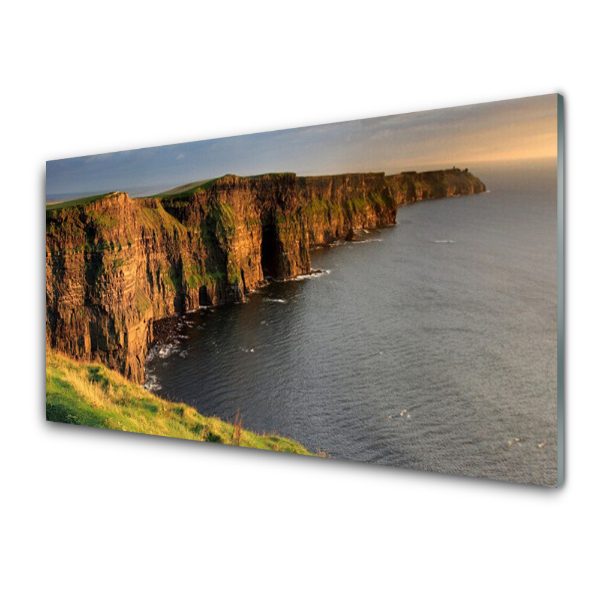 Tableau photo sur verre Rochers mer côte