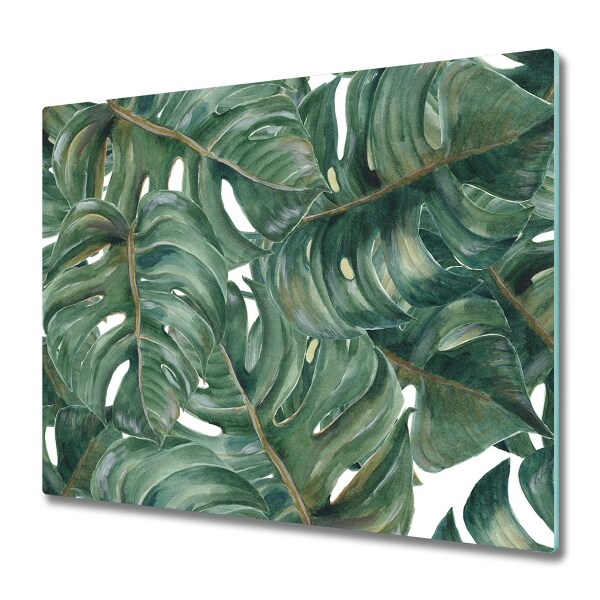 Protection pour plaque de cuisson Feuilles de monstera